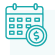 Icon for Scheduled Payments - A benefit of FSB's Business Bill Pay for Eastern Iowa Businesses