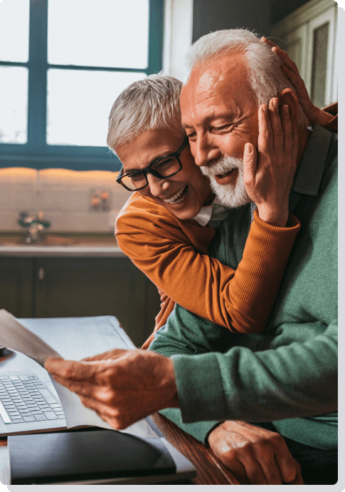 Mature Couple looking at document