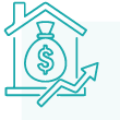 Icon for comparing HELOCs and Home Equity Loans