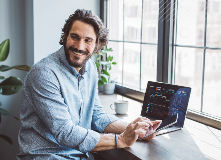 Man at computer