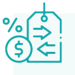 Icon for Interest Charged on Only What You Use - A benefit of FSB's business lines of credit in Iowa